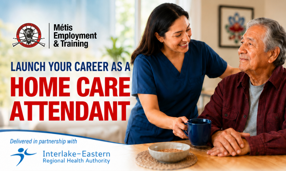 A home care attendant smiling while assisting an elderly client